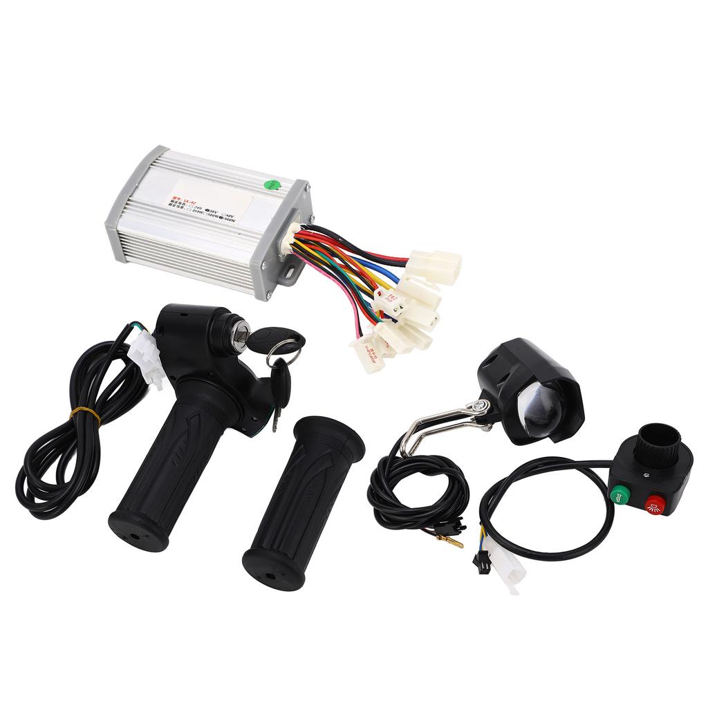 36V 800W Electric Bike Controller Handlebar Kit Overcurrent Protection Brush Controller with
