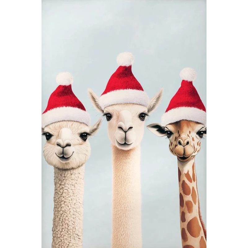 Winter Christmas Wall Art Poster Home Bedroom Living Room Decoration Canvas Painting Christmas Party Decoration Gift Posters