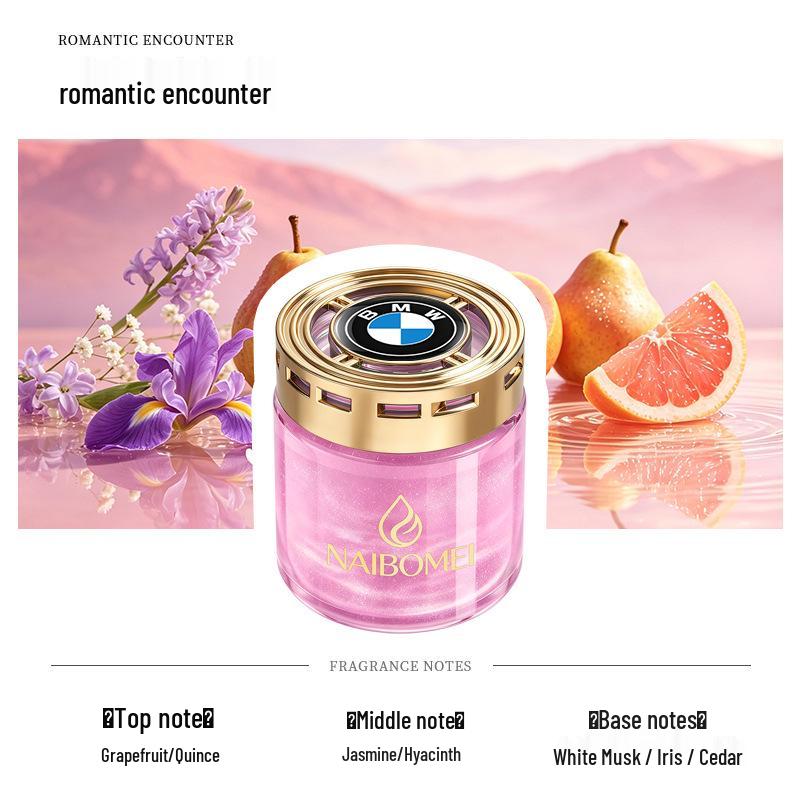 Car Air Freshener for BMW 1, 3, 5, 6, 7 Series & X1-X6 Models - Solid Perfume Cup Holder Ornament