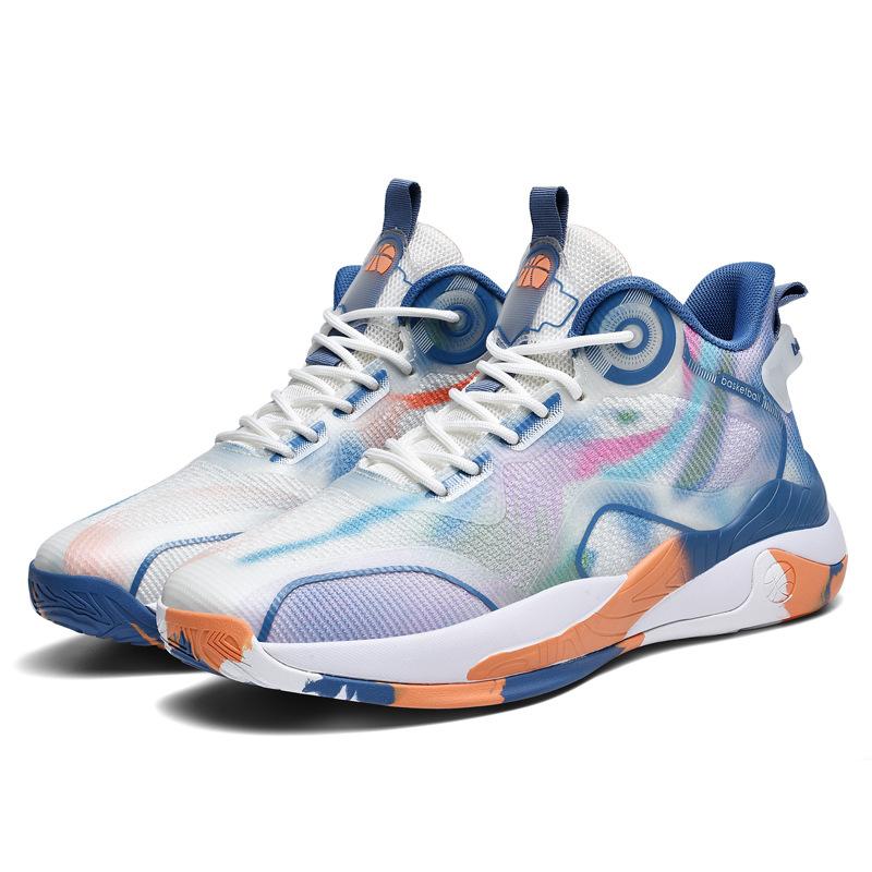 Tênis de basquete com almofada de ar tendência masculina com absorção de choque e calçados esportivos de alta qualidade para corrida