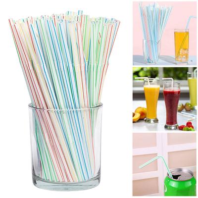 1000 cannucce di plastica per bevande, ecologiche, senza BPA, riutilizzabili, colorate, per feste.