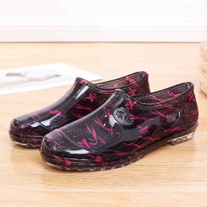 Women s All-Season Low-Top Waterproof Non-Slip Ankle Rain Boots for Kitchen and Outdoor Use 41