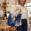 Elegant Floral Printed Tote Bag for Daily Commute Shopping Shoulder Bag Casual Stylish Women's Handbag