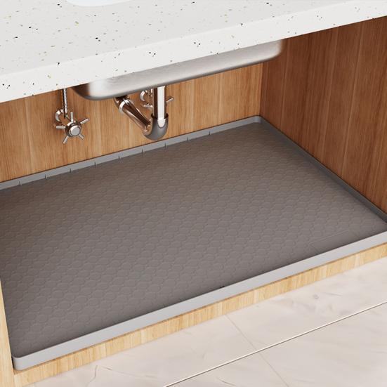 Sink Mat Moisture-Proof Tear-Resistant Waterproof Silicone Mat Leakage Corrosion Multipurpose under Sink Protection
