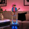 Skeleton Band Performance Toy Scary Animated Decoration, Lighted Halloween Prop Touch Control with Sound for Haunted House, Holiday Party Decor