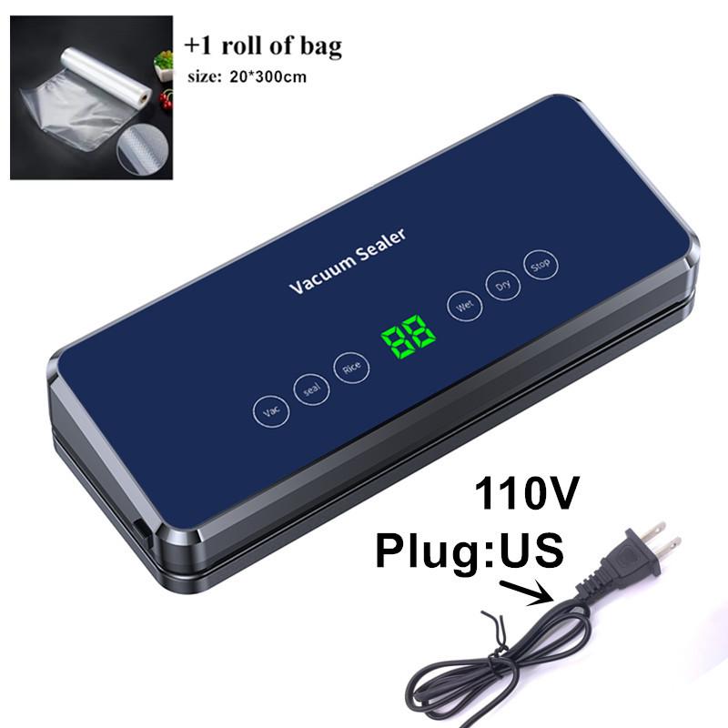 Electric Vacuum Machine Desktop 30cm Sealing Built in Cutter Roll bag Kitchen Vegetables And Meat Package Seal Food Preservation