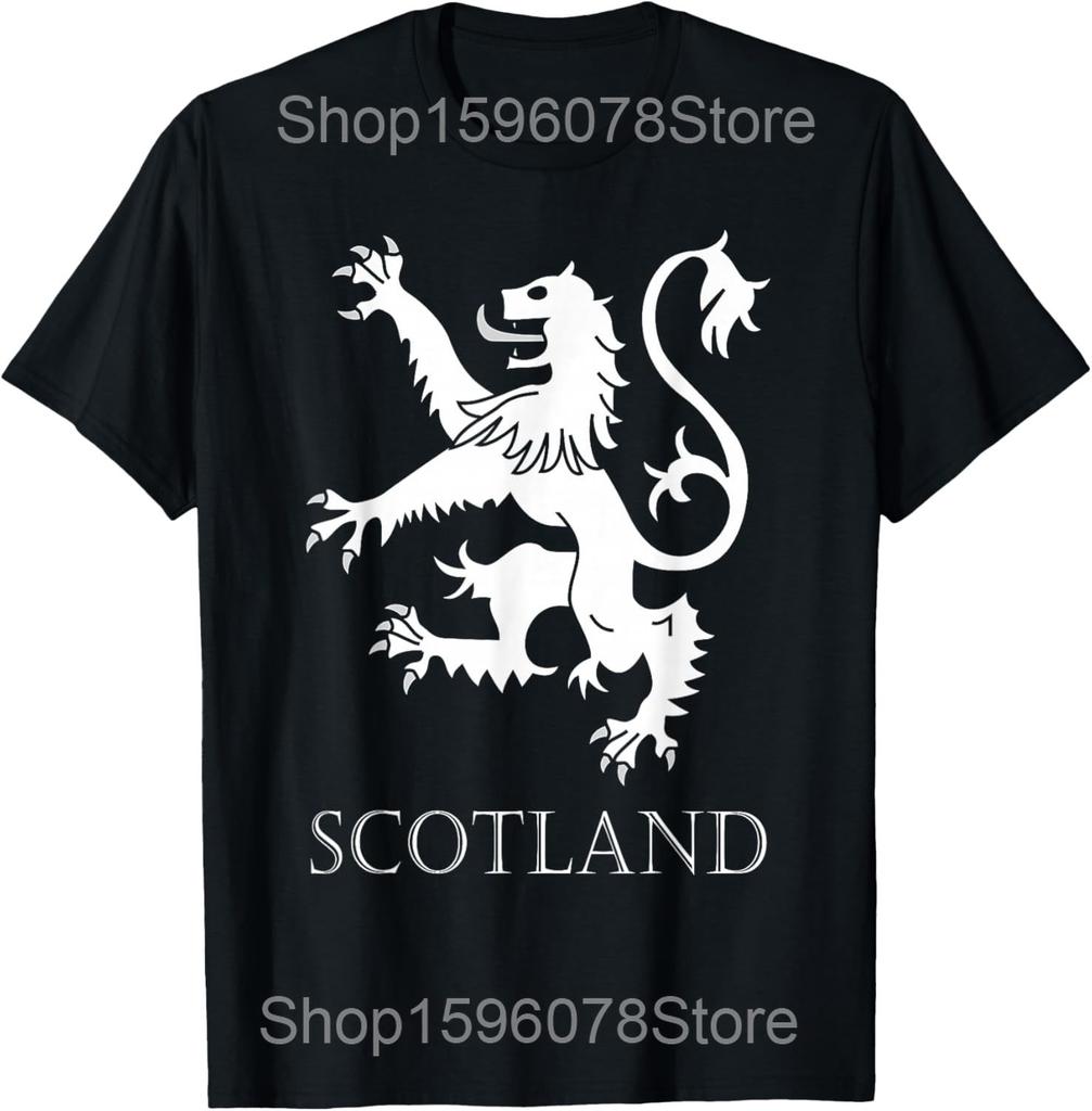 Funny Scottish Scotland Arms Rugby T Shirt Men Women Pure Cotton Humor Streetwear Tee Shirt Short Sleeve Unisex Loose Clothing