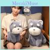 Adorable Plush Schnauzer Dog Soft Toy Cozy Stuffed Animal For Kids Birthday Gift