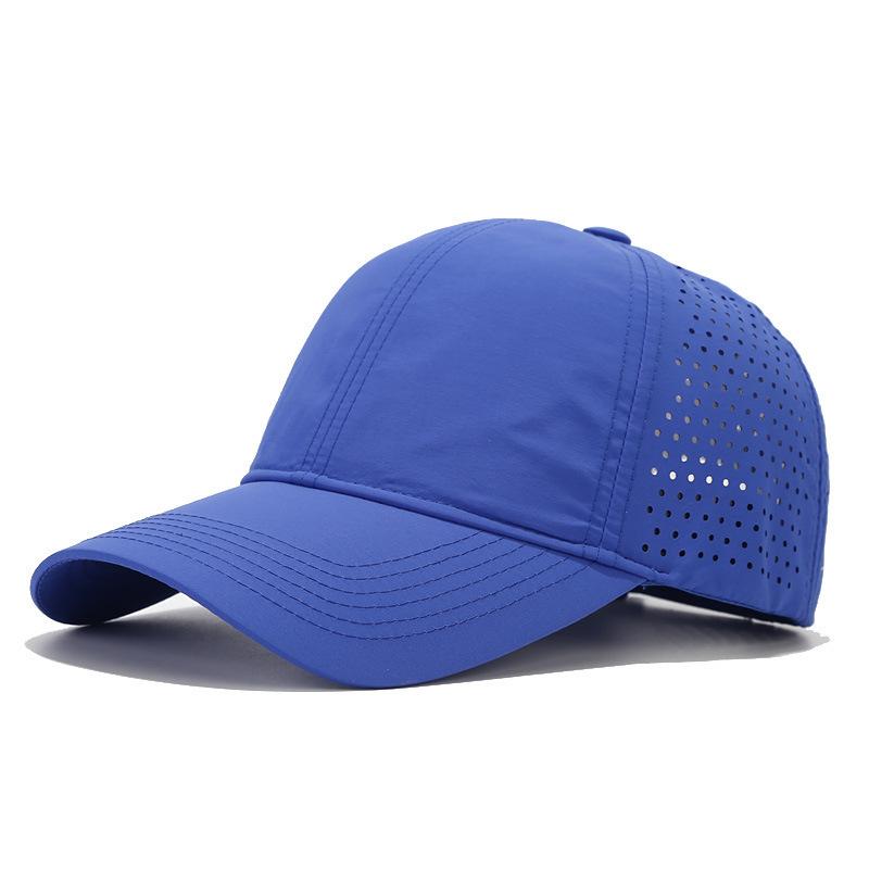 Cap Light Plate Large Brim Baseball Cap Fashion Quick-Drying Mesh Hat Outdoor Sunshade Sun Hat Print Embroidery