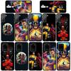 Case for Samsung Galaxy S25 S23 S22 S24 Ultra FE A05 A06 A15 A16 A36 A37 A35 A54 A55 A56 A57 A25 A26 A53 A17 Superhero Deadpool Comics Wolverine Cover