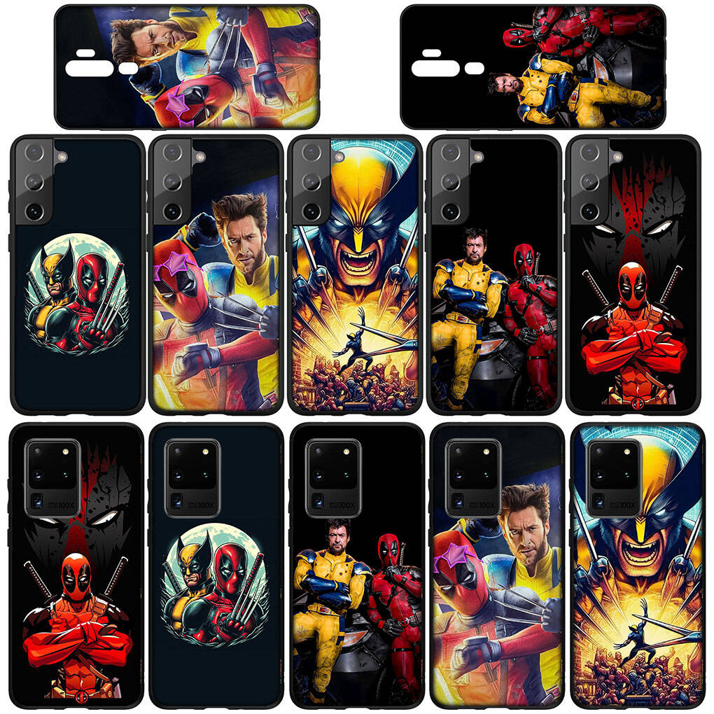 Case for Samsung Galaxy S25 S23 S22 S24 Ultra FE A05 A06 A15 A16 A36 A37 A35 A54 A55 A56 A57 A25 A26 A53 A17 Superhero Deadpool Comics Wolverine Cover