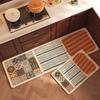 Carpet for Kitchen Long Pvc Waterproof Leather Carpet Non-slip Oil-proof Rug Modern Fish Pattern Floor Mat Home Decoration Rugs