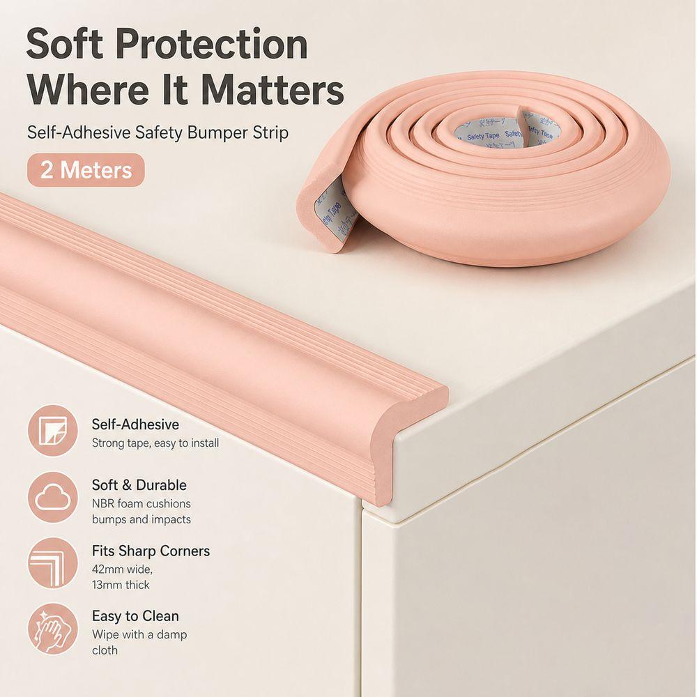 Thickened Baby Safety Edge Guard NBR Corner Protector Strip Table Edge Protector