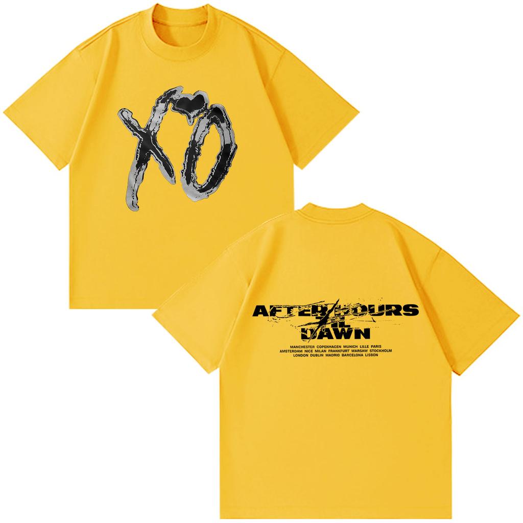 The Weeknd After Hours Til Dawn 2026 Tour PrintT Shirt Men Women Hip-hop T-shirt Summer Short-sleeved Gothic Punk T-shirts Tops