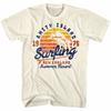 Jaws Amity Surfing Natural Adult T-Shirt