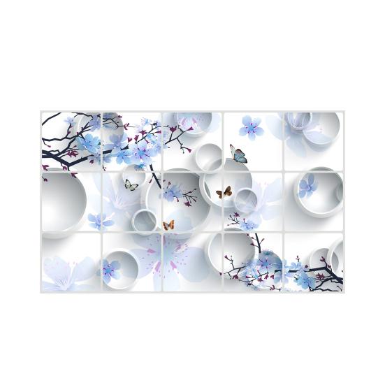 

Кухонные маслостойкие наклейки на стену Цветы/Фрукты/Зеленые листья Водонепроницаемая защитная пленка для фартука Съемная наклейка на плитку для шкафа C