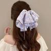 Elegant Women Large Bow Hair Claw  Multi-Layer Big Bowknot Barrettes Hairpin Multi-Color Ponytail Clip Hair Accessories