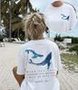 Christian Whale Graphic T Shirt Isaiah 43:2 Bible Verse Faith Tops Women Trendy Back Print Casual Short Sleeve Summer Tee