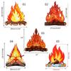 Festival Fake Weihnachten Camping Feuer Fackel Halloween Dekoration Künstliches Lagerfeuer Pappe Lagerfeuer Karton Flamme