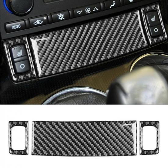 18Pcs For Chevrolet Corvette C6 05-07 Carbon Fiber Interior Full Kit Cover Trim