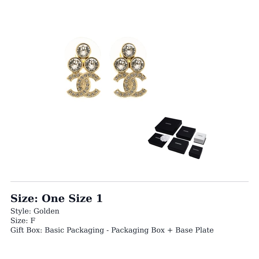 CHANEL Metal Earrings Women's Gold ABA508-B10548-NN157