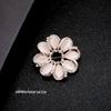 Korean High-End Rhinestone Brooch Scarf Buckle - Crystal and Pearl Pin for Women