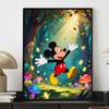 Disney Diamond Art Painting Kit Mickey Forest 5D Diamond Painting Dot Art Home Wall Decor