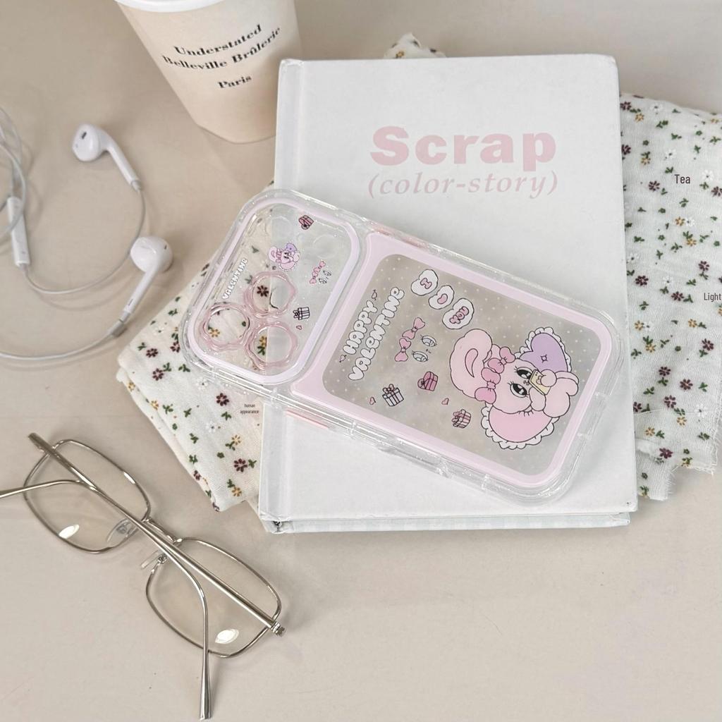 Little Rabbit Cute Flower Lens iPhone 15/16 Pro Max/17 Pro Case