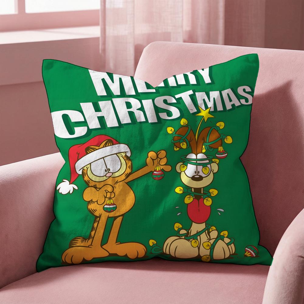 Garfield Cushion Cover MultiScene Pillow Cover for Home Car Reversible Soft Durable for Daily Use