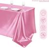 Solid Color Satin Tablecloth High-Density Locking Edge Wedding Restaurant Home Desktop Decorative Tablecloth