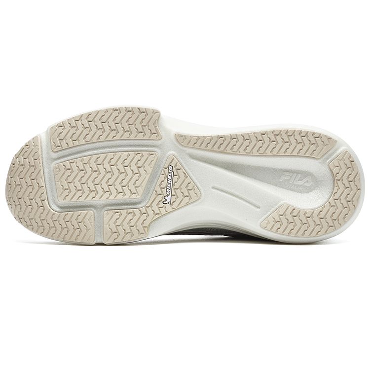 FILA Athletics Energy Comfortable Sports Fabric Synthetic Leather TPU Lightweight Low-Top Casual Running Shoes Women sneaker White Gray A12W241105FLQ