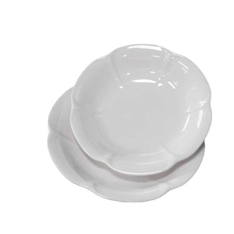 A5 Melamine Lotus Leaf Dinner Plate