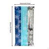 Christmas Snowflake Pattern Fringe Curtain Party Decoration for Door Supplies Versatile Accessories