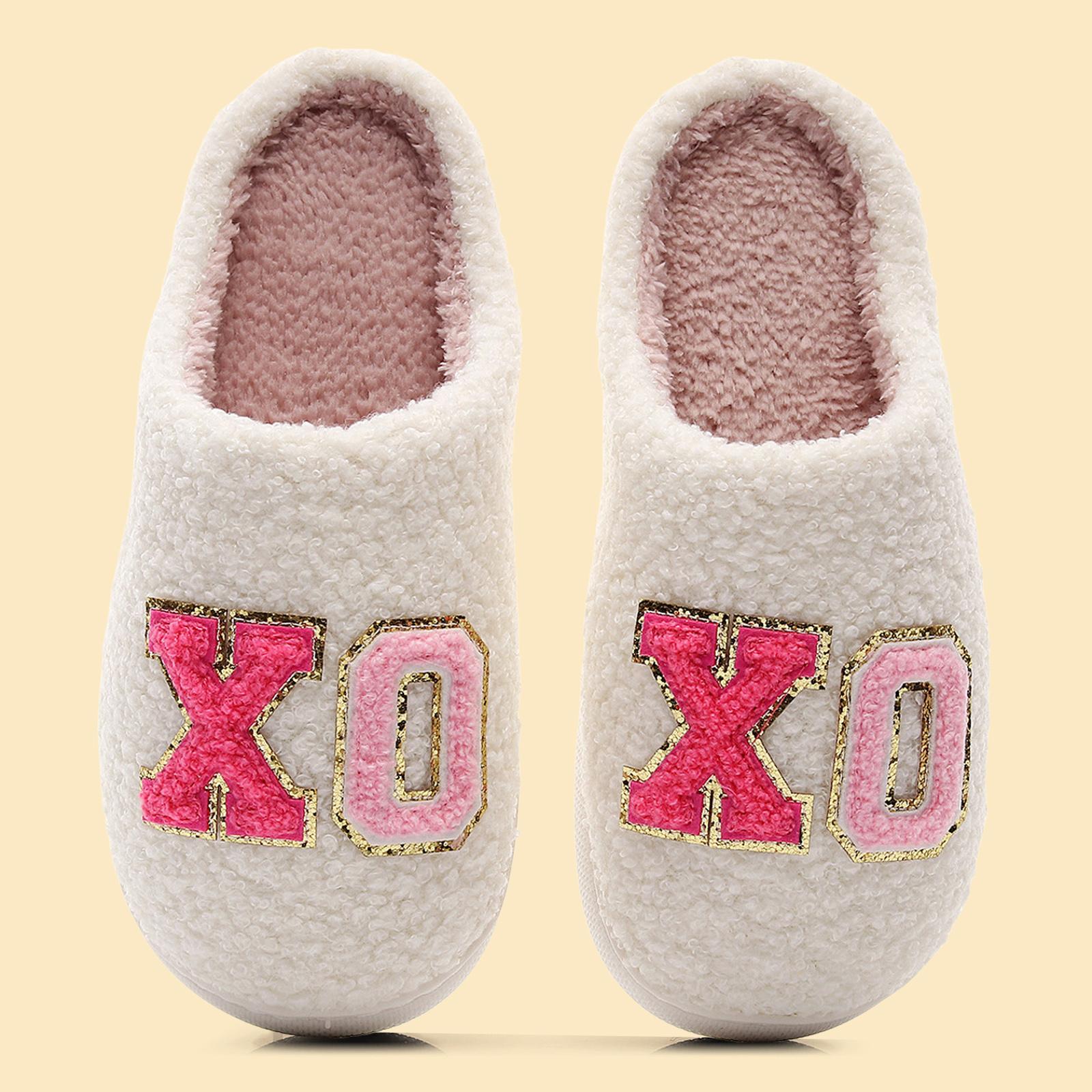 Women s Slippers With Lettered Uppers Fashionable Warm Comfortable And Versatile Slippers For House Slippers for Women Open Toed 36 белый