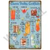 Metal Sign Vintage Tin Sign Decorations Gin  Tonic Cocktail Plate Decorative Poster Plaque Retro Bar Kitchen Home Wall Decor