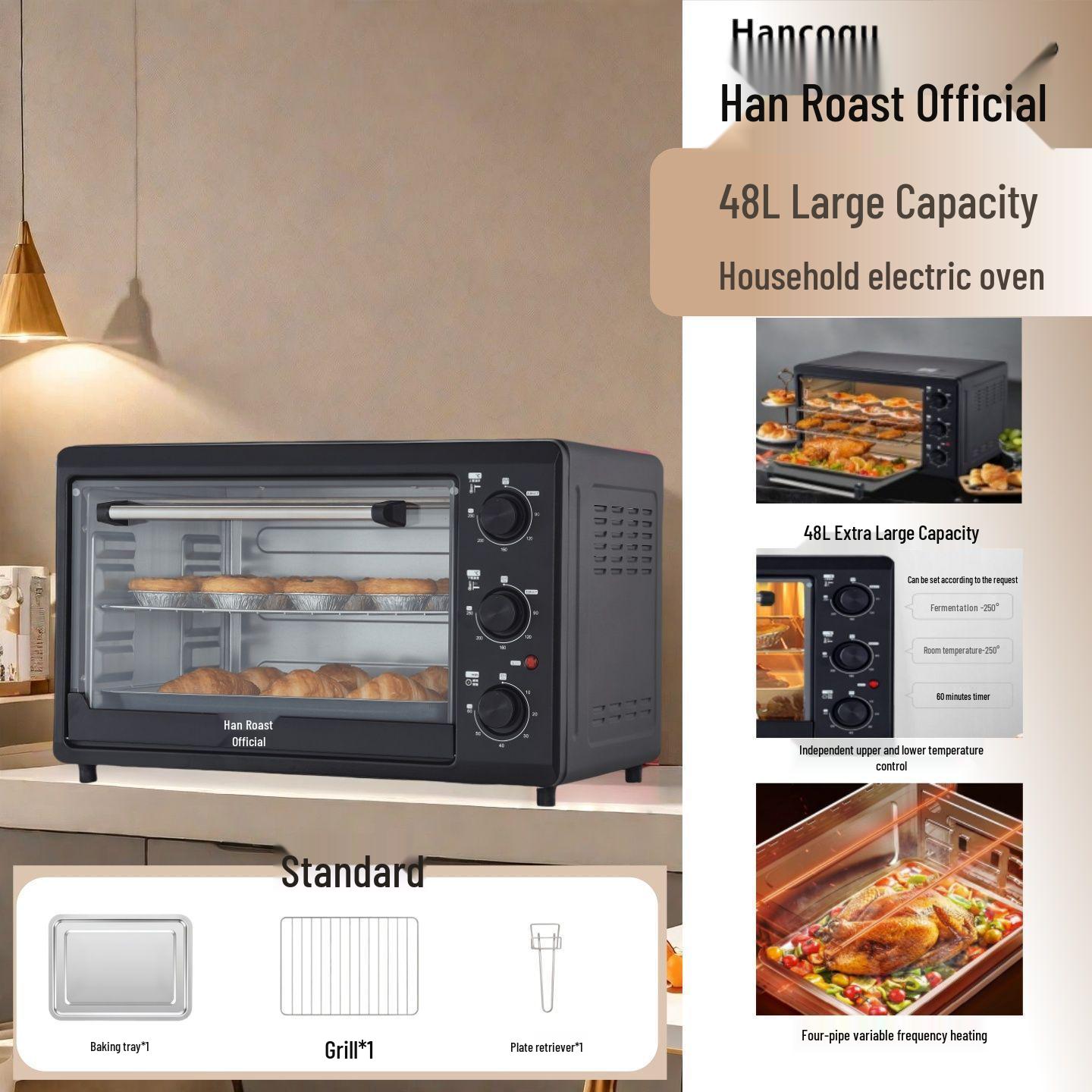 22L/48L Large Capacity Multi-Functional Electric Oven
