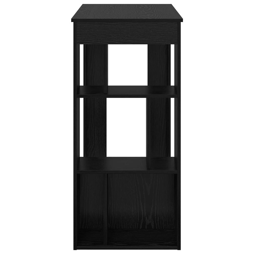 Bar Table Black Oak Look 102 x 50 x 103.5 cm Engineered Wood