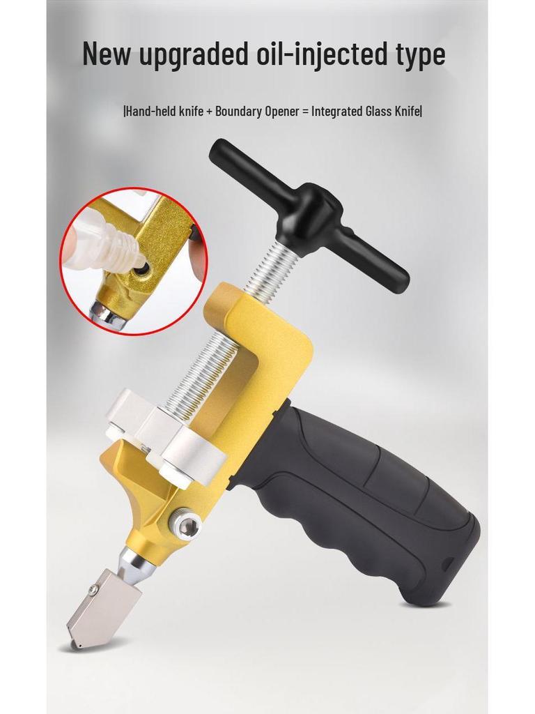 Diamond Glass and Tile Cutter Set: Ceramic Tile Scorer & Breaker for Thick Glass