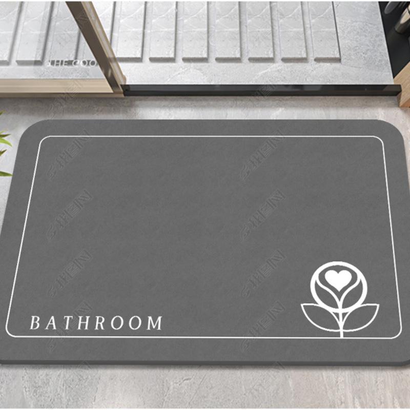 Non-Slip Bathroom Floor Mat - Absorbent, Dirt-Resistant Carpet for Doorway, Bedroom, Toilet