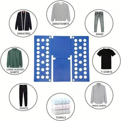 1pc Adjustable Shirt Folding Plate Kids Adult Clothes Folding T Shirts Jumpers Save Time Quick Clothes Folding Board Storage
