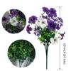37CM Artificial Morning Glory Flower Fake Silk Faux Flower Bouquet UV Protection Simulation Artificial Lily Silk Flowers