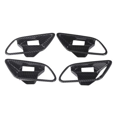 Lot de 4 garnitures de poignée de porte intérieure en fibre de carbone pour Mercedes Classe A W177 CLA