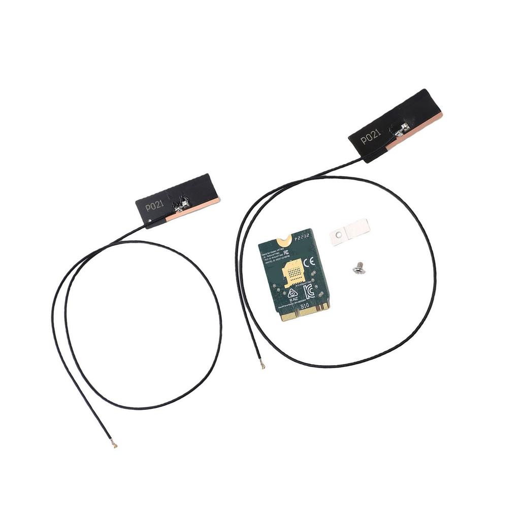 WiFi 6E Wireless Card M.2 NGFF 2.4GHz 5GHz 6GHz Triple Band 4200Mbps Laptop Wireless Card with Dual 8dBi Antenna