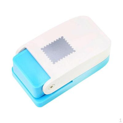 Postage Stamp Punch Scrapbooking Supplies for Kids DIY Paper Crafting Cardboard Photos