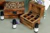 Essential Oil Storage Box Wooden Floral 12 Bottles