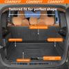 For Chery iCAUR V27 TPE Car Waterproof Trunk Mat Trunk Mat Backrest Full-Coverage Scratch-Resistant Durable Protective Mat