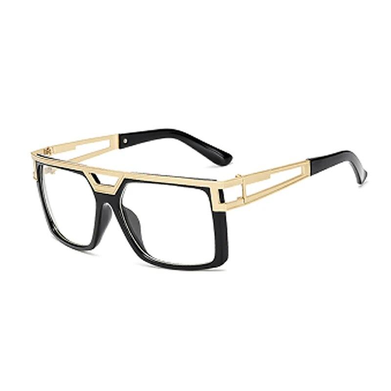 Large-frame New Metal Double-beam Men In Europe And The United States Large-frame Eyebrow Sunglasses