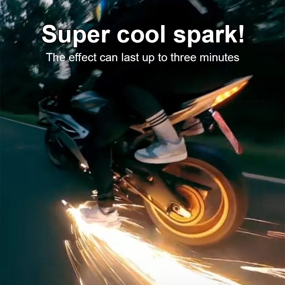 1/3/5/10pcs Sole Hit Foot Brake Ground Spark Magnesium Rod Bicycle Motorcycle Cool Skateboard Sparks
