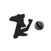 Cartoon Filmfigur Emaille Anstecknadeln Kundenspezifische Schwarz-Weiß Drachen Broschen Reversabzeichen Kleidung Tier Schmuck Geschenk für Kinder Freunde