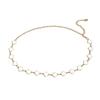 Fashion Waist Metal Chain With Four Leaf Clover Shape And Detailing For Daily